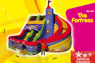 Inflable La Fortaleza con Toboganes